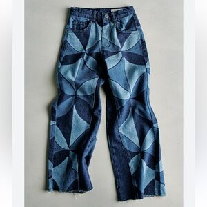 🌟SEA NEW YORK 🌟 x ZARA GIRLS PRINTED JEANS SZ 10